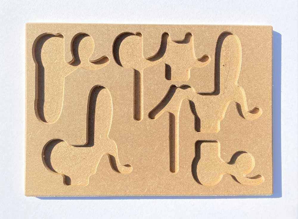 Nos plateaux de rangements pour les phoèmes complexes, ici pour digrammes mobiles verts - Fabrication Française