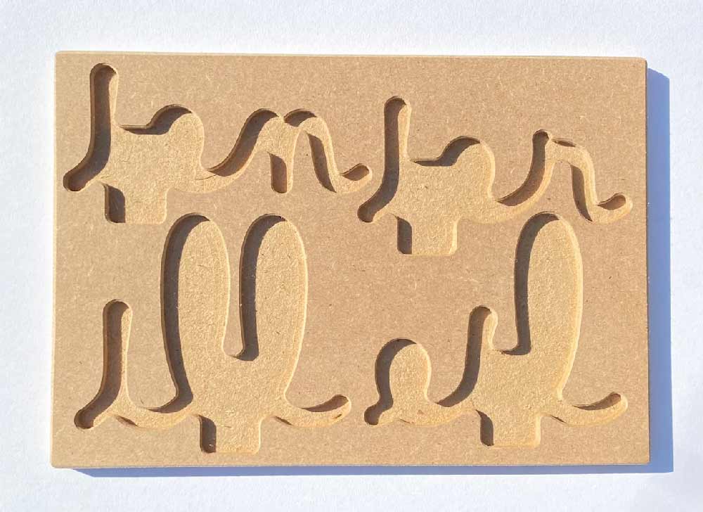 Nos plateaux de rangements pour les phoèmes complexes, ici pour trigrammes mobiles verts - Fabrication Française