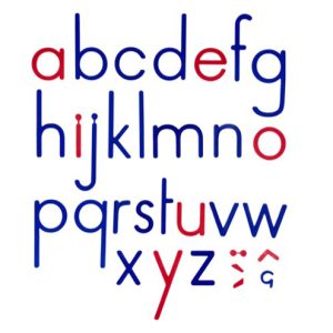 Alphabet Montessori script – matériel pédagogique durable plastique incassable