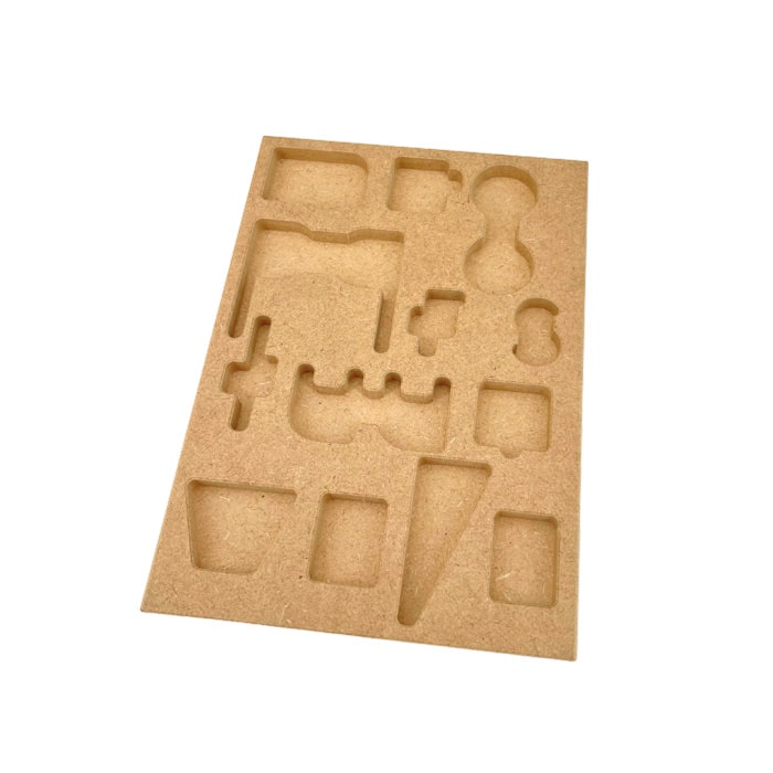 Montessori Tidy – plateau bois gain de place pour lettres scriptes ou cursives